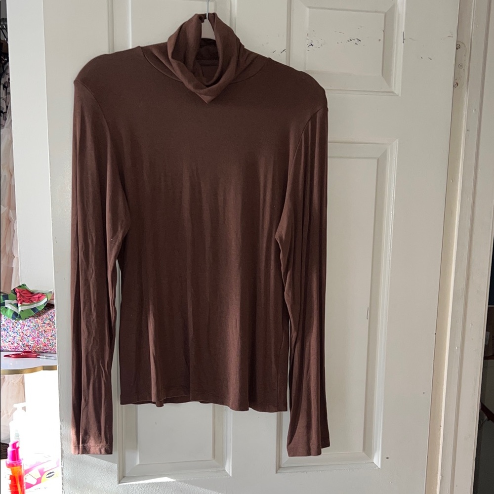 Anthropologie Brown Turtleneck
